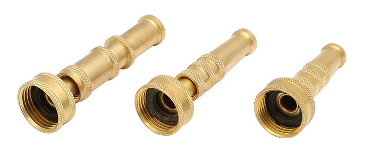 Pirinç Adjustable Twist Hose Spray Nozzle Set