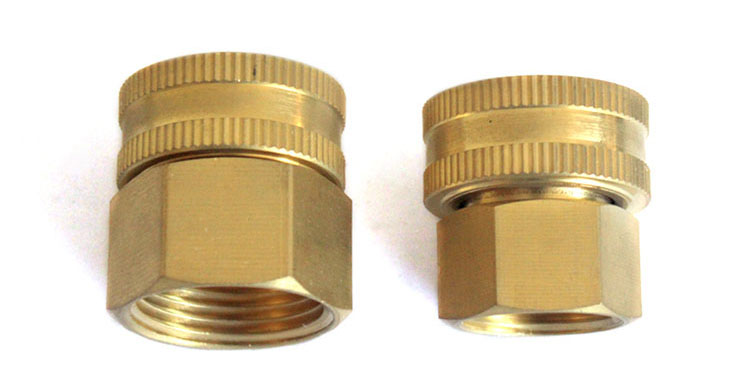 Dual Female Pirinç Swivel Hose Connector